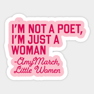 Amy March Florence Pugh Greta Gerwig Sticker